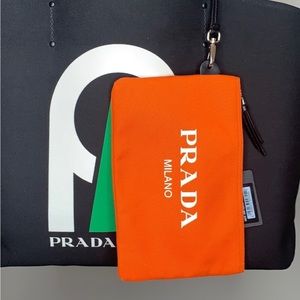 Authentic Prada tote with pouch and dust bag